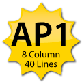 Click here to view a sample of our 8 column, 40 line pads